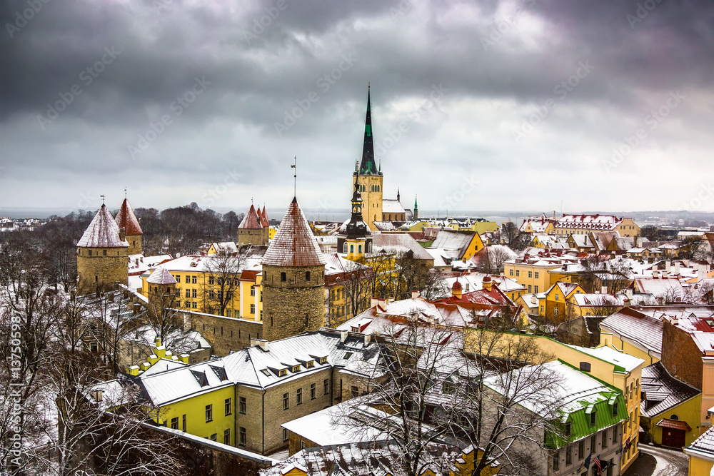 View of the old town. Tallinn