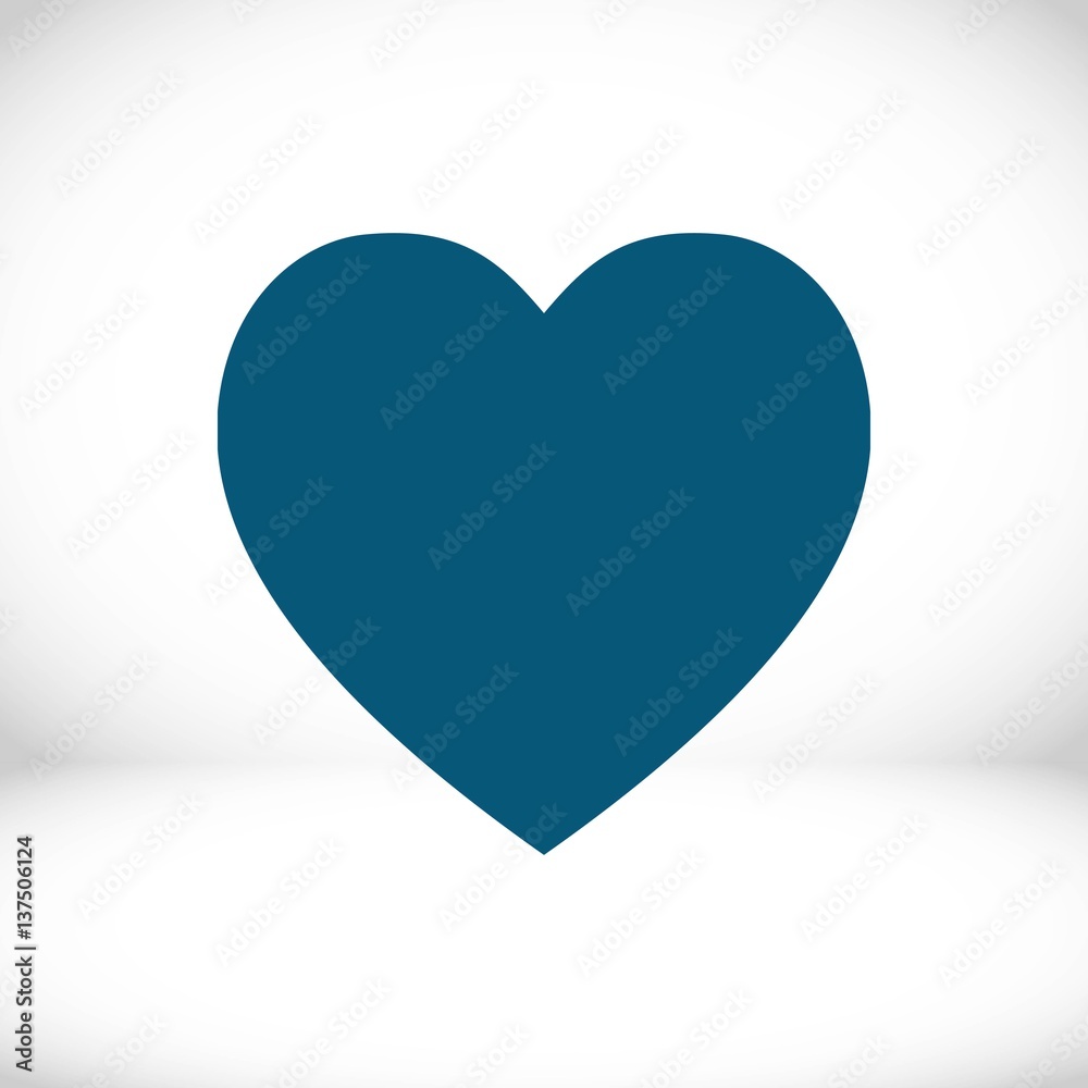 heart icon stock vector illustration flat design heart icon stock vector illustration flat design