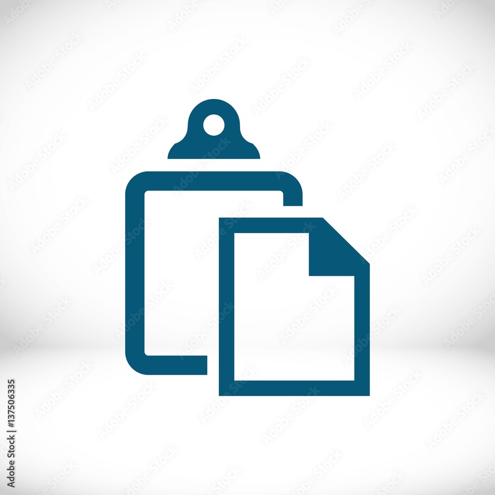 paste icon stock vector illustration flat design paste icon stock vector illustration flat design