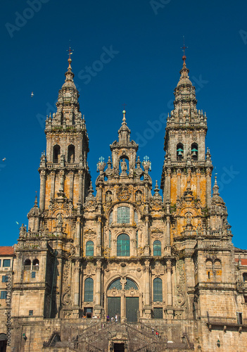 Exterior of the Cathedral of Santiago de Compostela, Spain