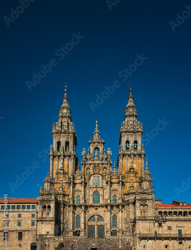 Exterior of the Cathedral of Santiago de Compostela, Spain