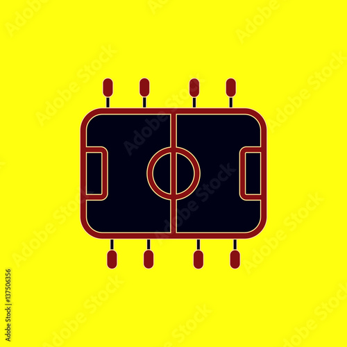 Top View of Table Football