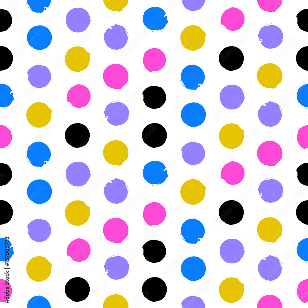 colorful polka dots