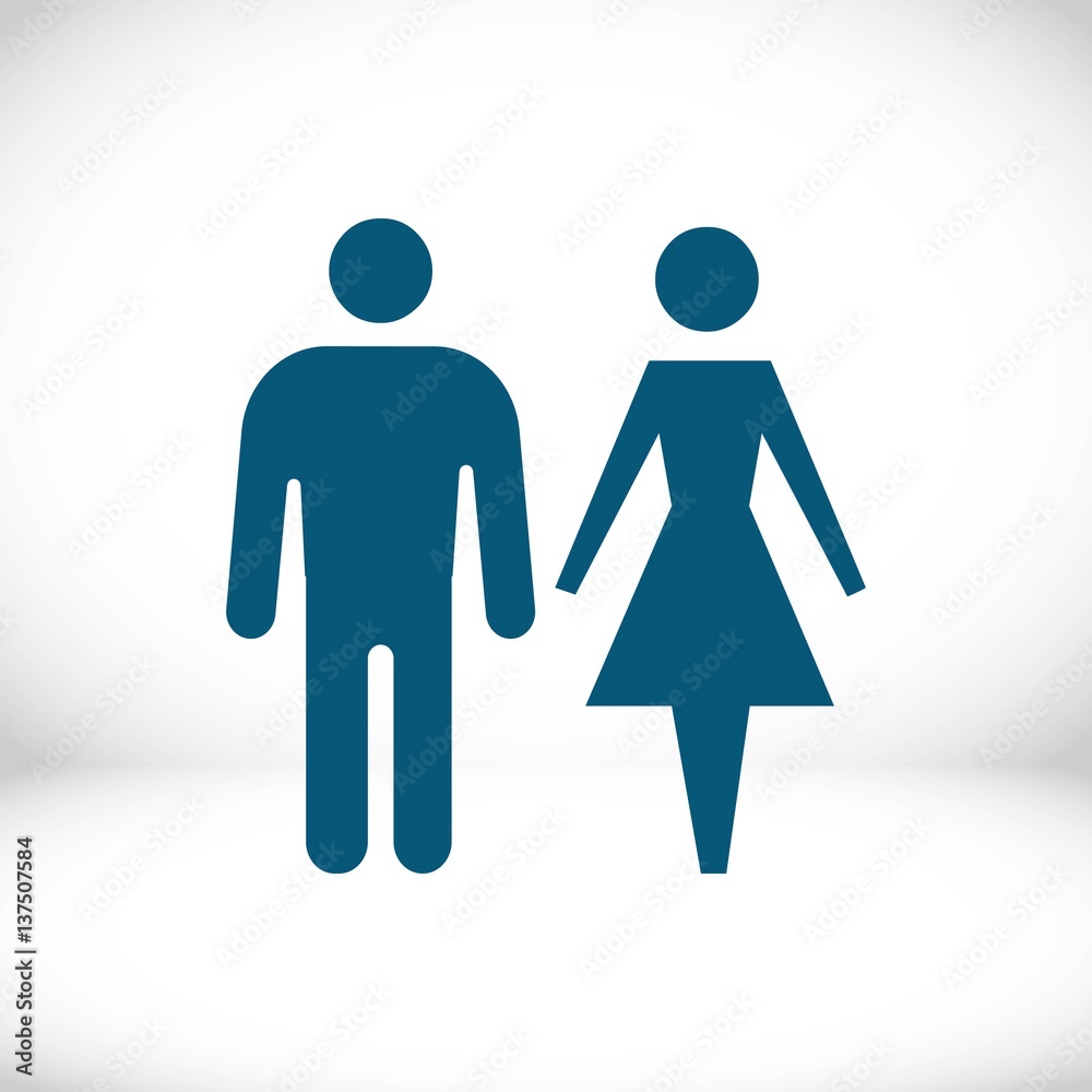 man and woman icon stock vector illustration flat design man and woman icon stock vector illustration flat design