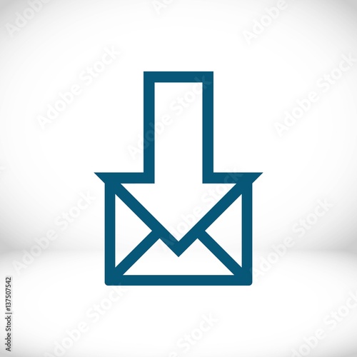 email icon stock vector illustration flat design