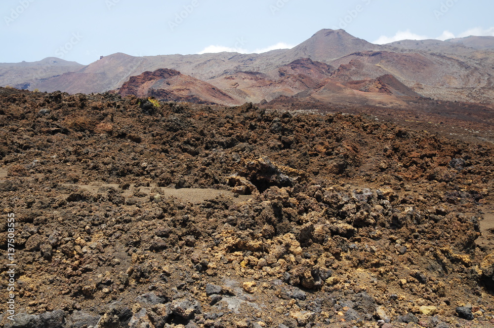 Volcanic landscape near Orchilla lighthouse, El Hierro island. Spain
