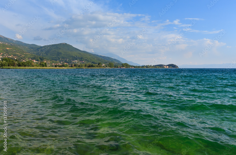 Lake Ohrid summer view.