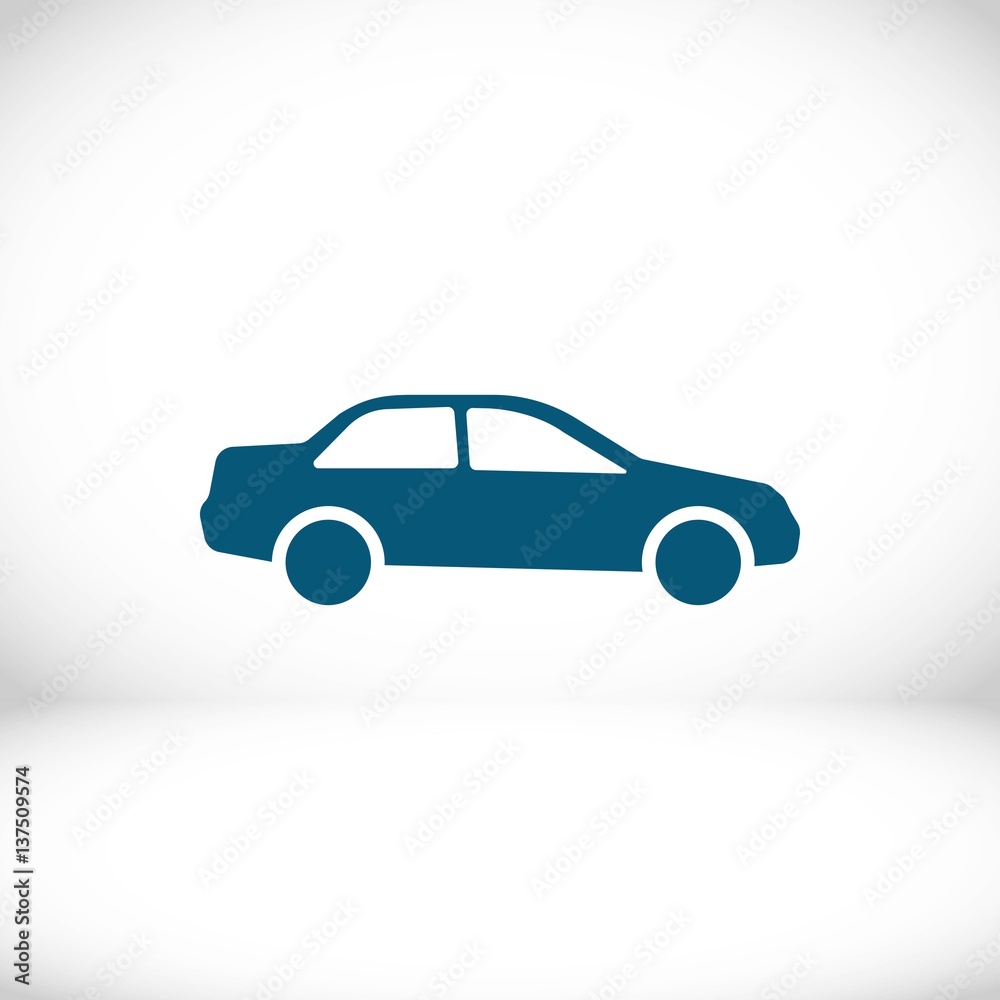 car icon stock vector illustration flat design