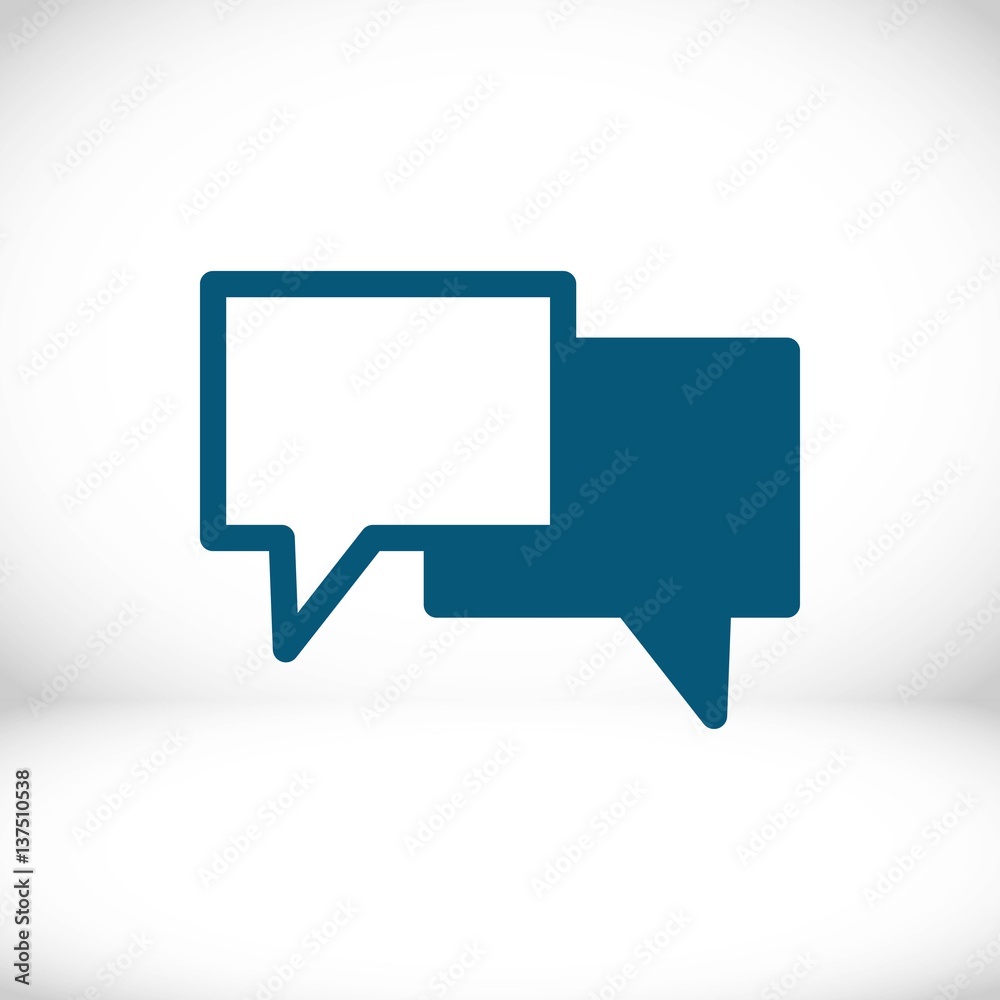 Speech Bubbles Icon. Chat pictogram icon stock vector illustration Speech Bubbles Icon. Chat pictogram icon stock vector illustration