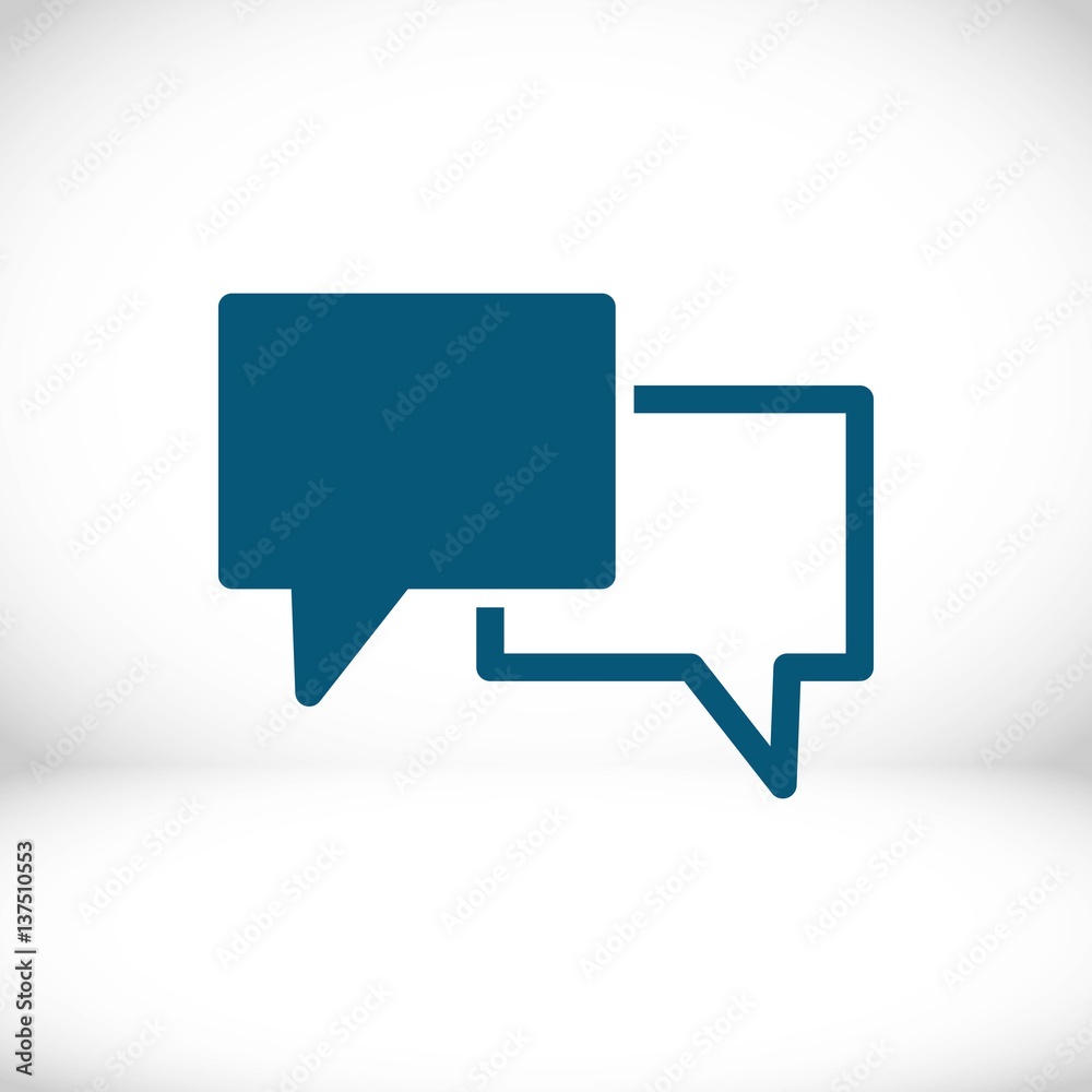 Speech Bubbles Icon. Chat pictogram icon stock vector illustration Speech Bubbles Icon. Chat pictogram icon stock vector illustration