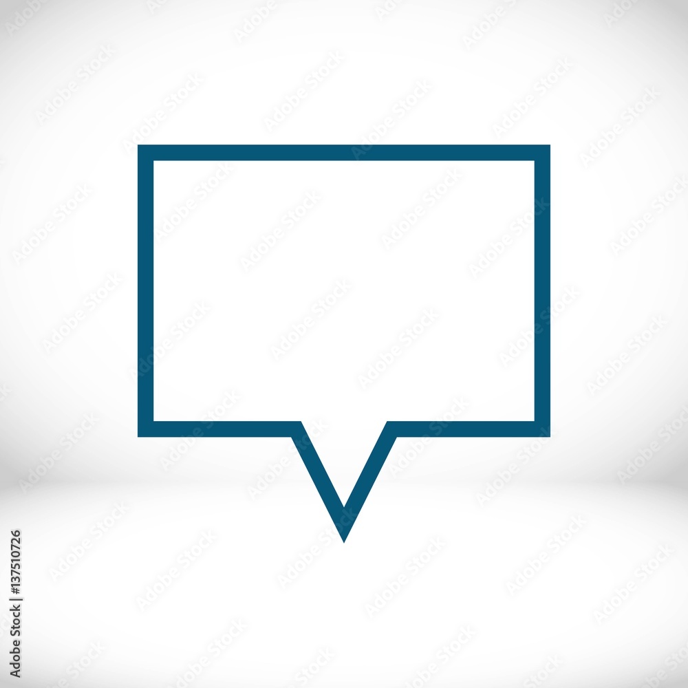 Speech Bubbles Icon. Chat pictogram icon stock vector illustration