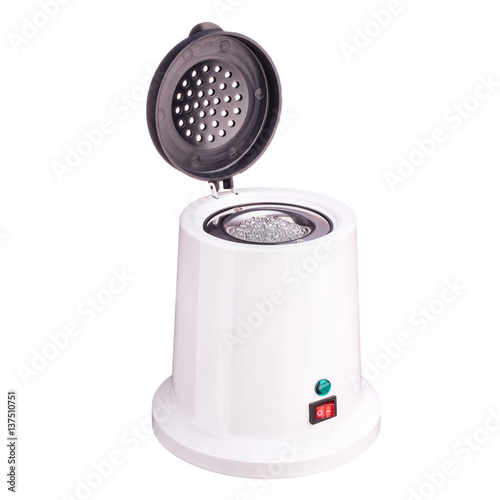 Sterilizer for hand tools on a white background