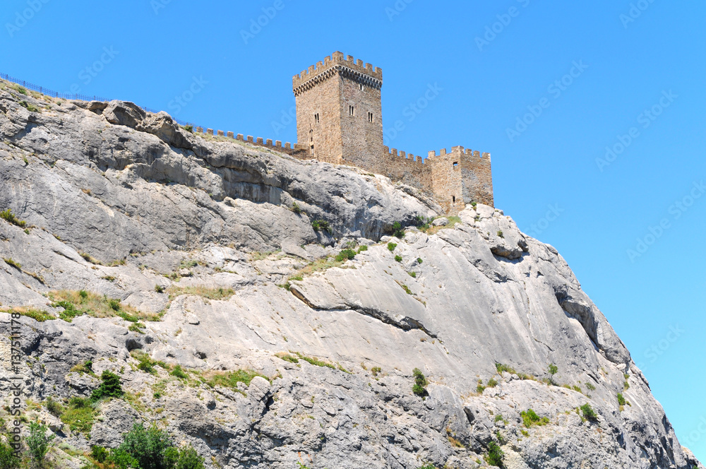 Fortress in Sudak on the Crimean peninsula