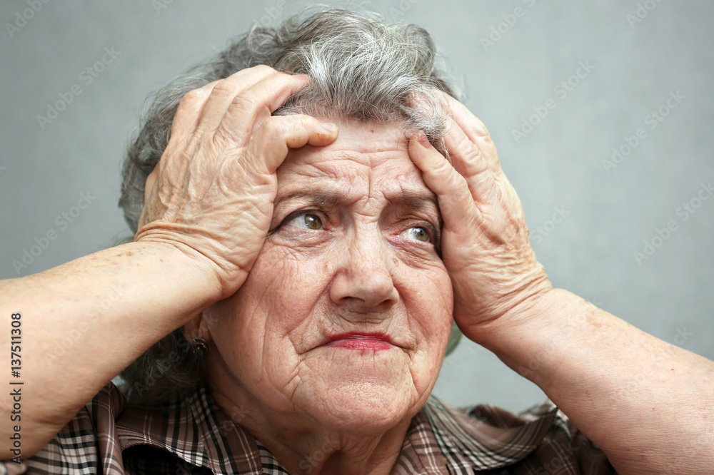 Grandmother stress and headache Grandmother stress and headache