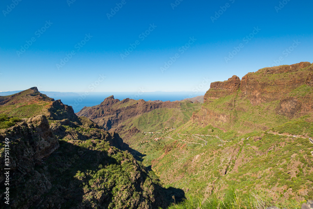 Mountain landscape on Tenerife, Canary Islands