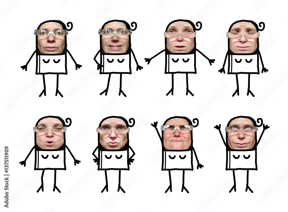 Cartoon characters with funny faces - Women Cartoon characters with funny faces - Women