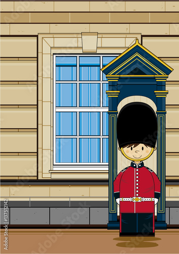 Cute Cartoon British Royal Guard