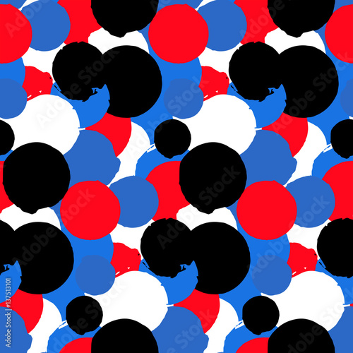 Bold vector polka dot pattern