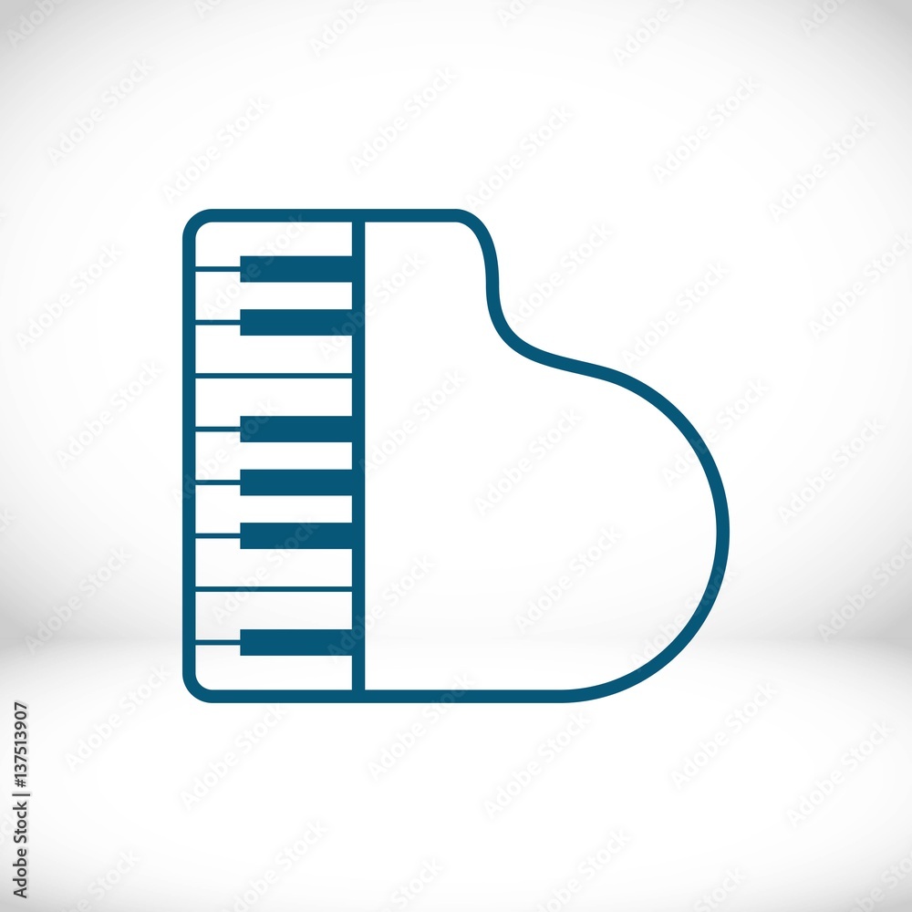 piano icon stock vector illustration flat design piano icon stock vector illustration flat design