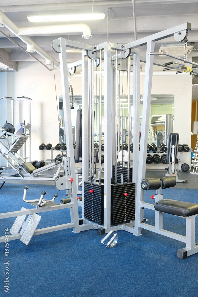 Interior of a fitness hall Interior of a fitness hall