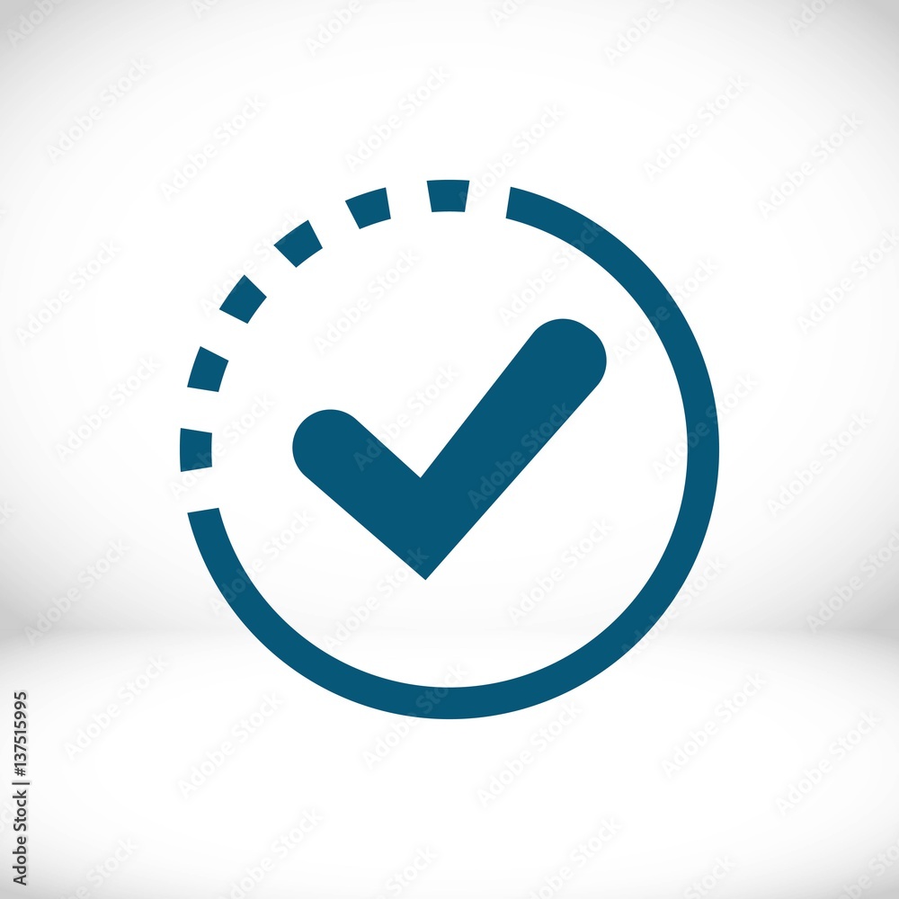 check icon vector illustration. Flat design style check icon vector illustration. Flat design style