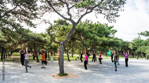 tai chi in Peking, China