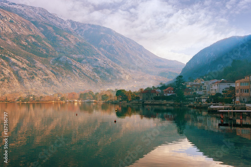 View of Bay of Kotor, Montenegro