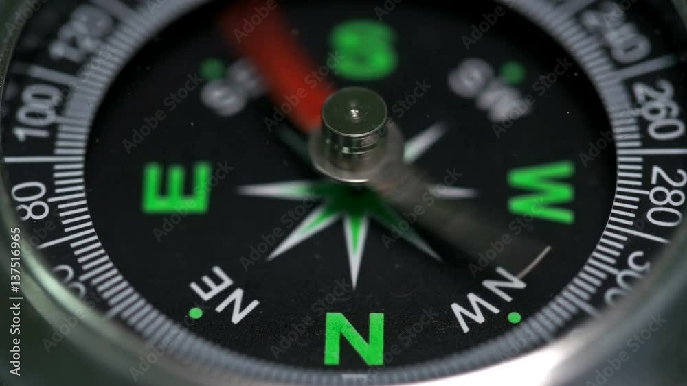Moving the arrow of the revolving compass Moving the arrow of the revolving compass