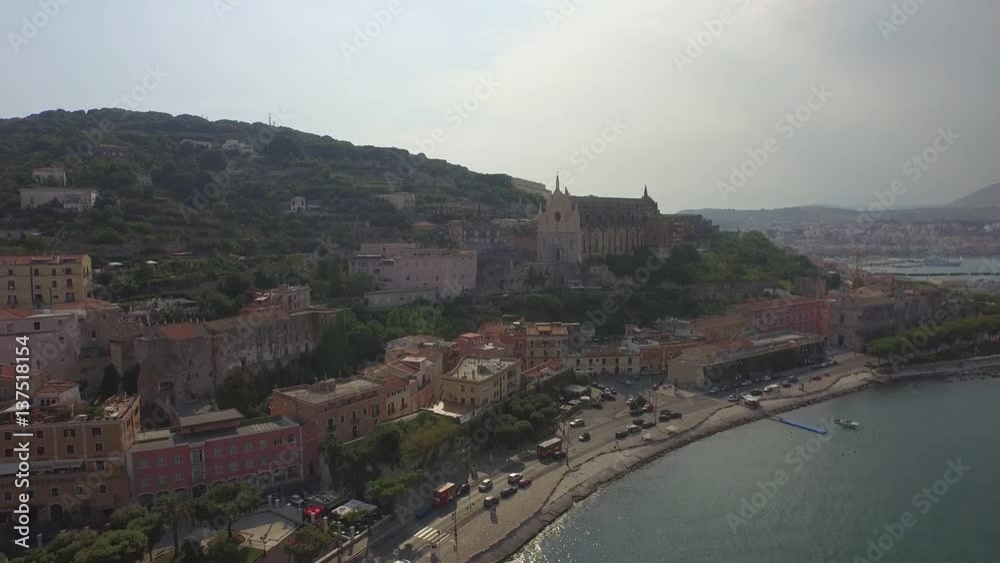 Flying over the city of Gaeta on a beautiful day
Drone on cathedral Flying over the city of Gaeta on a beautiful day
Drone on cathedral