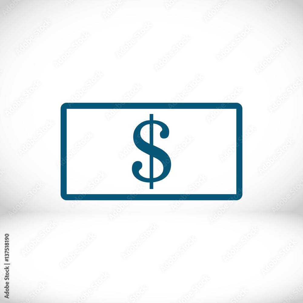 dollar money icon stock vector illustration flat design dollar money icon stock vector illustration flat design