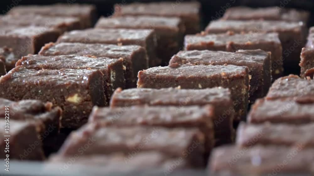 Brownies flavored bananas rotating background Brownies flavored bananas rotating background