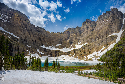 Scenic view in Glacier National Park photo