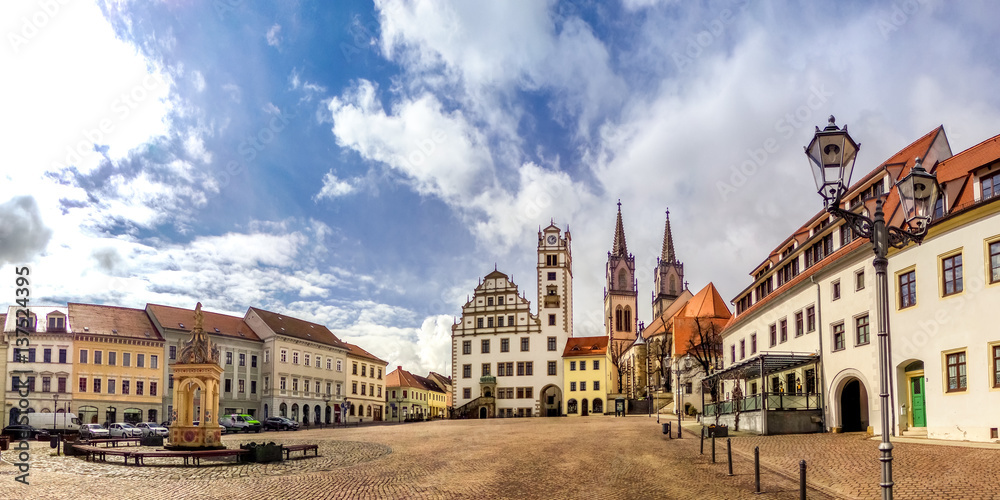 Marktplatz, Oschatz StockFoto Adobe Stock