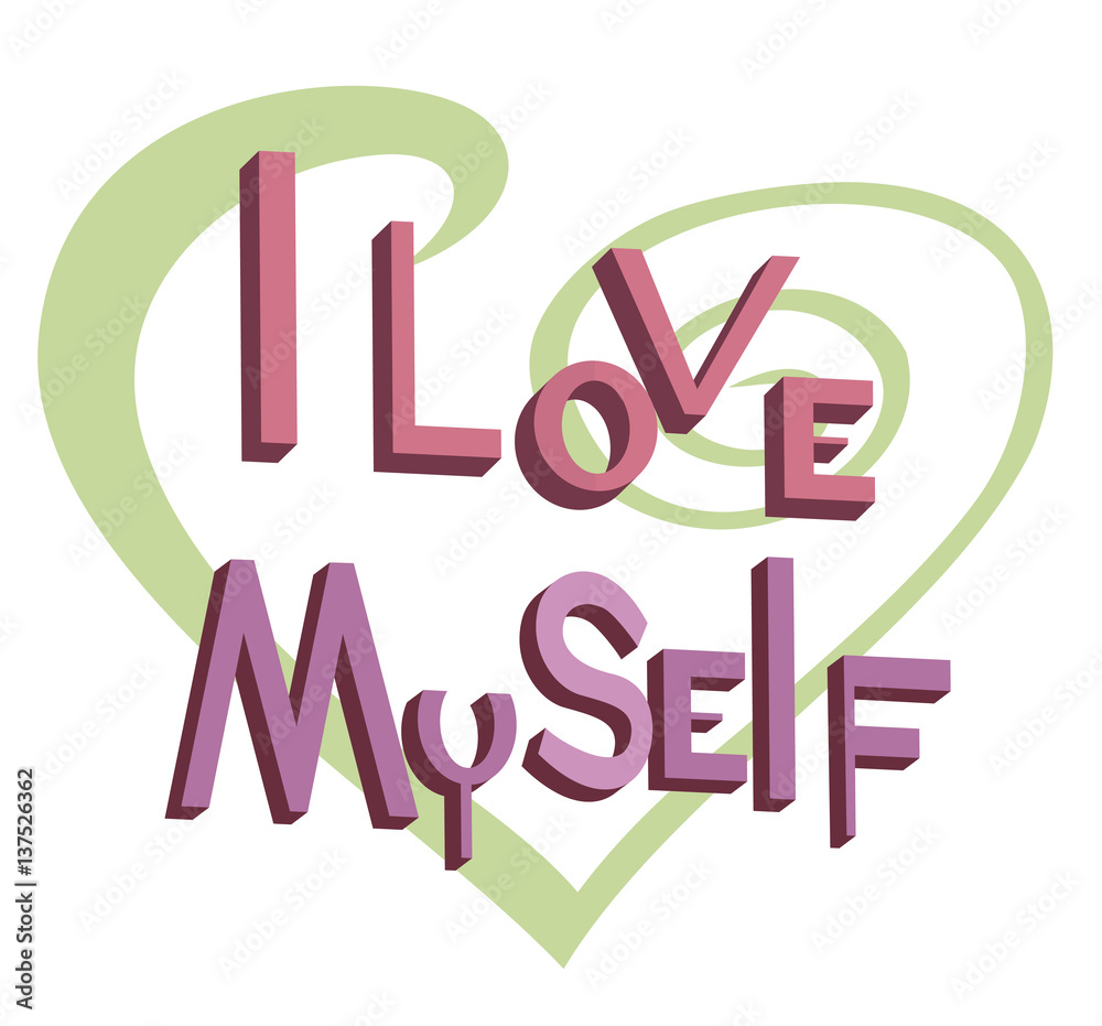 text I love myself text I love myself