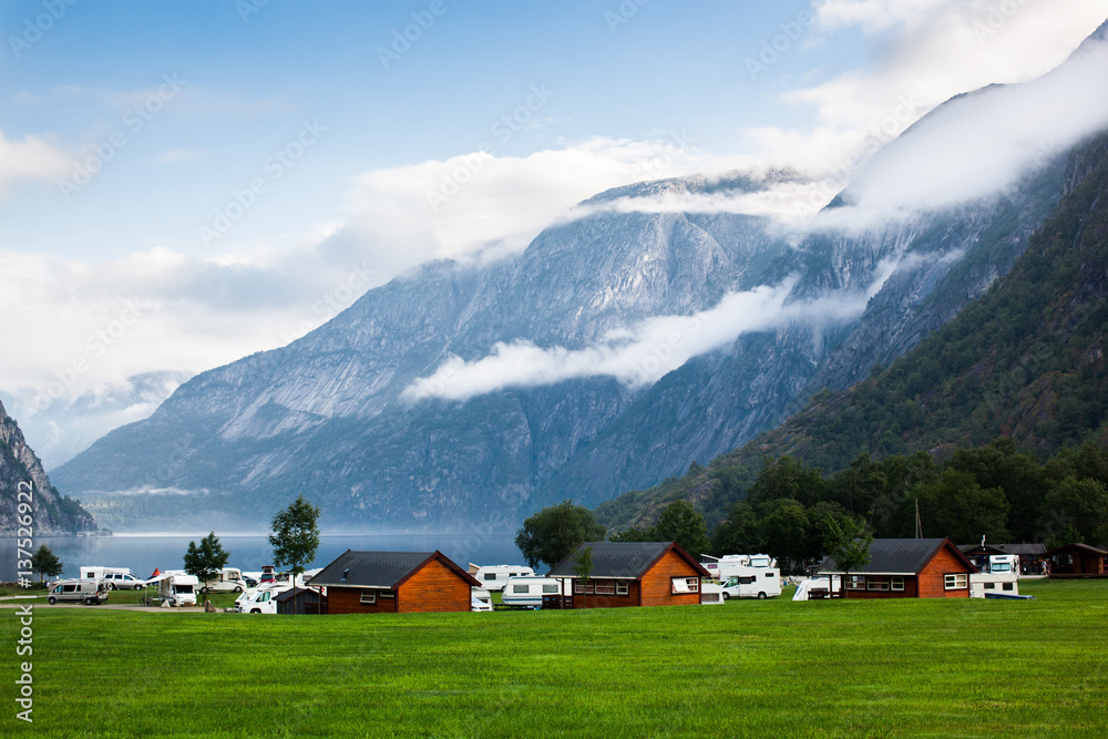 travel to Norway on a trailer, camping, home on wheels