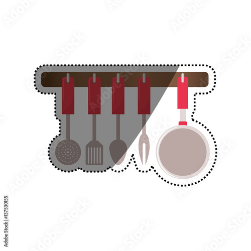 Kitchen cook utensil icon vector illustration graphic design
