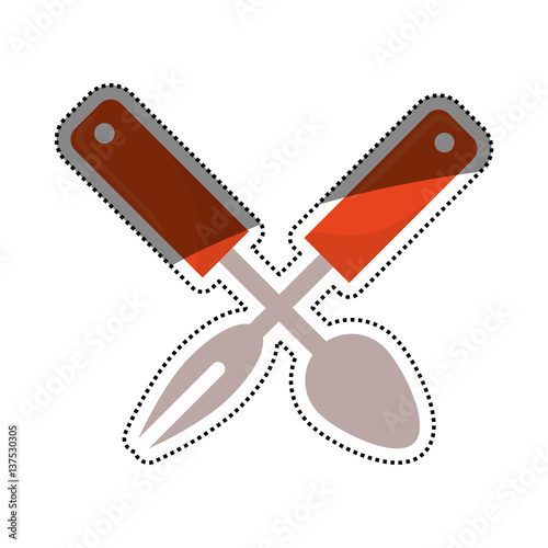 Kitchen cook utensil icon vector illustration graphic design