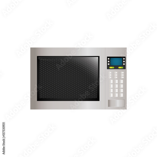 Microwave cookware equipment icon vector illustration graphic design