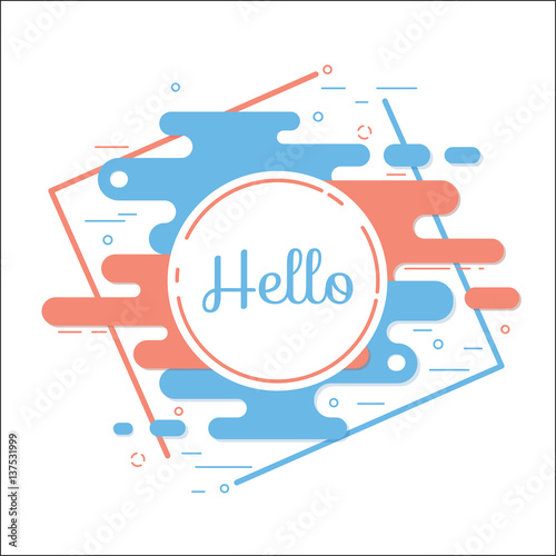 Element for design dynamic wavy form with irregular parallel rounded lines. Background for banner, card, poster, flyer. Isolated on white background. Line style.