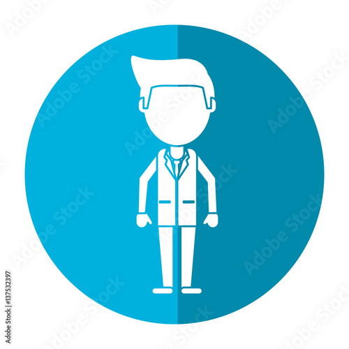 doctor staff medical hospital shadow vector illustration eps 10 © Jemastock