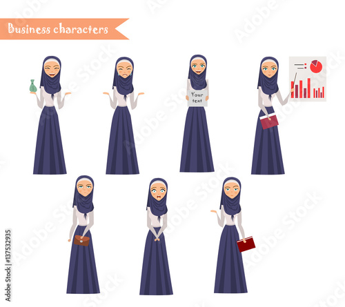 Arab Girl character for scenes.