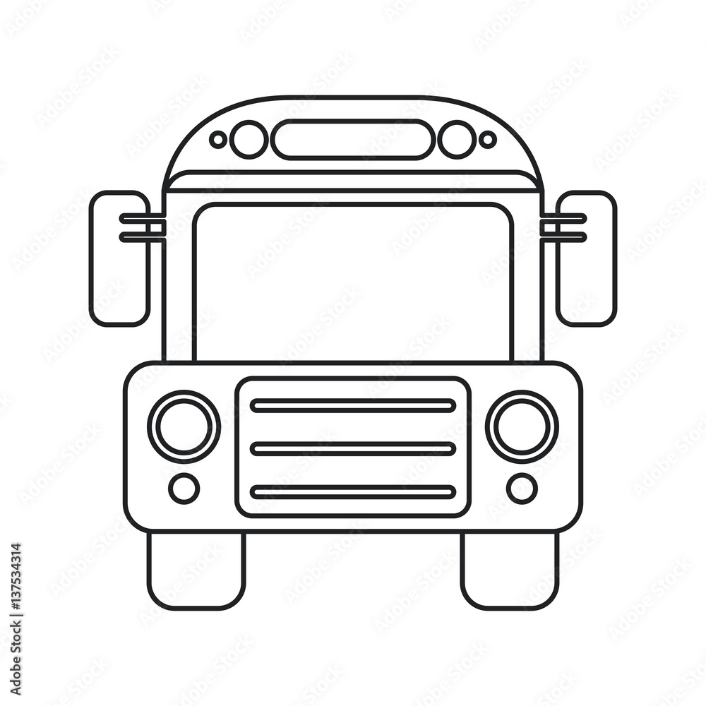 school bus transport design thin line vector illustration eps 10 school bus transport design thin line vector illustration eps 10