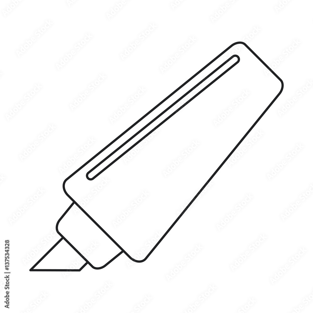 marker write school utensil thin line vector illustration eps 10 marker write school utensil thin line vector illustration eps 10