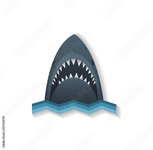 Shark icon vector illustration