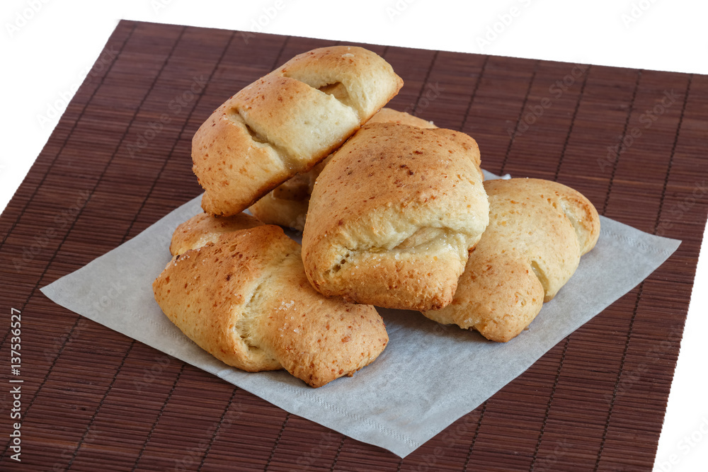 Fototapeta premium Large fresh croissants