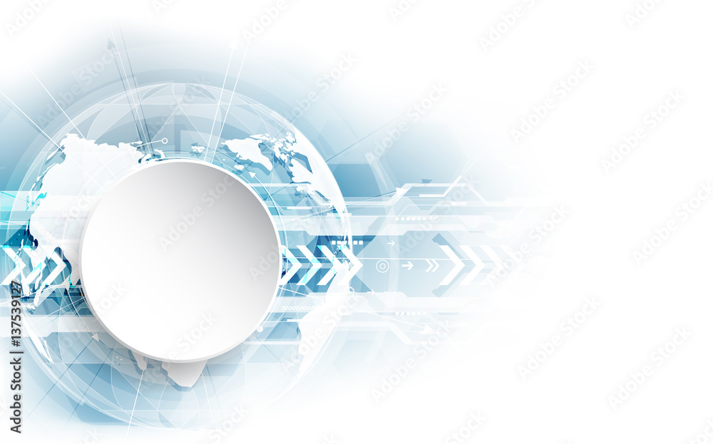 Obraz premium vector digital global technology concept, abstract background
