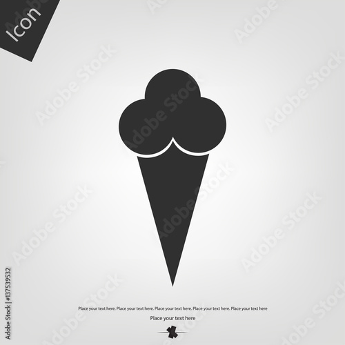 Ice cream vector icon