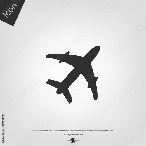 Airplane vector icon