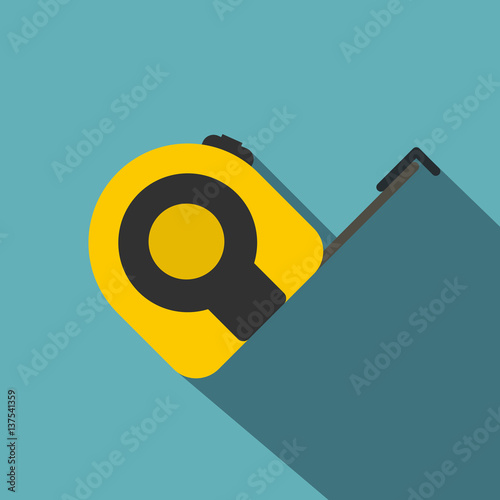 Roulette working tool icon, flat style