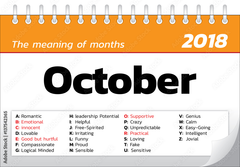 Obraz premium calendar